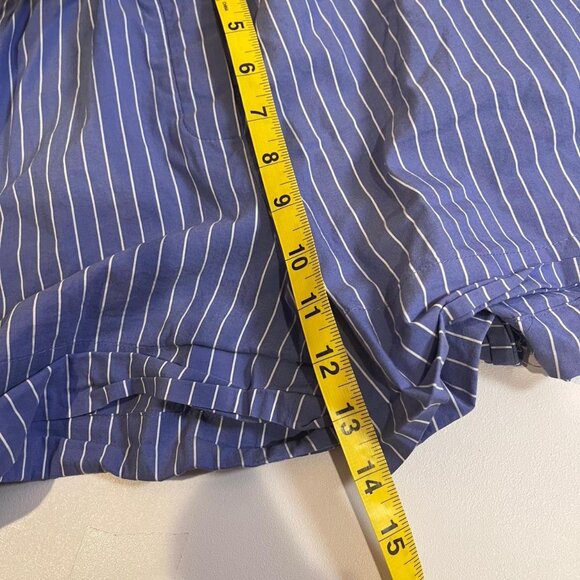zara blue and white striped boxer shorts size small - Picture 8 of 8